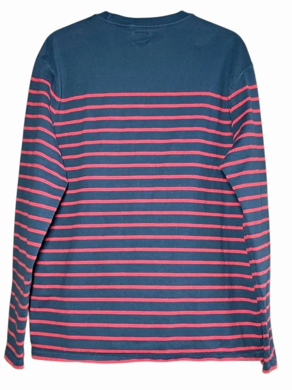 Levi’s Mission Striped Long Sleeve Knit Shirt in Blue/Red Mens L